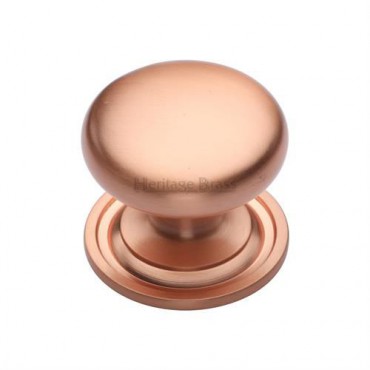 Marcus C2240 38mm Round Cabinet Knob with Rose Satin Rose Gold