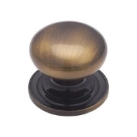 Marcus C2240 48mm Round Cabinet Knob with Rose Antique Brass 19.42