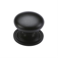 Marcus C2240 48mm Round Cabinet Knob with Rose Matt Black 19.42
