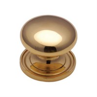 Marcus C2240 48mm Round Cabinet Knob with Rose Polished Brass 19.42