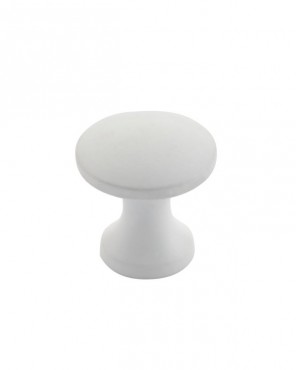 Round Cabinet Door Knob 24mm Matt White TDFK24-MW