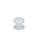 Round Cabinet Door Knob 37mm Matt White TDFK37-MW 3.17