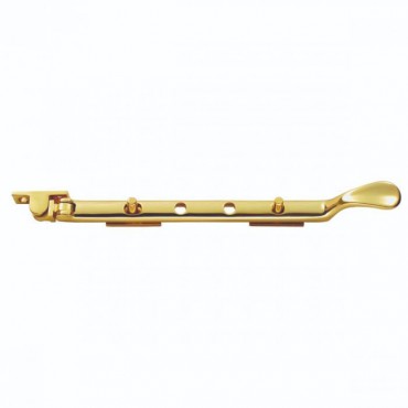 Victorian Casement Stay 300mm Polished Brass M44B