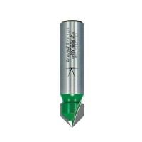 Trend Router Cutter C044x1/2TC Chamfer V Groove A=45 Degree x 12.7mm Dia 23.69