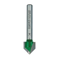 Trend Router Cutter C044X1/4TC Chamfer V Groove A=45 Degree x 12.7mm Dia 28.06