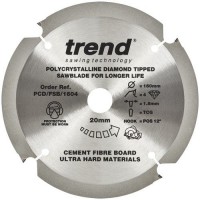 Trend Polycrystalline Circular Saw Blade PCD/FSB/1604 160mm x 4T x 20mm bore £50.08