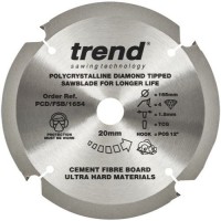 Trend Polycrystalline Circular Saw Blade PCD/FSB/1654 165mm x 4T x 20mm bore 52.88