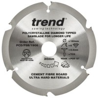 Trend Polycrystalline Circular Saw Blade PCD/FSB/1906 190mm x 6T x 30mm bore 66.13
