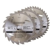 TCT Circular Saw Blades Silverline 190mm 590591 Pack of 3 £39.72