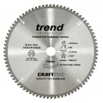 Trend Circular Saw Blade for Aluminium Plastic & Worktops CSB/AP30584 CraftPro TCT 305mm 84T 30mm 61.00