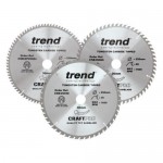 Trend Circular Saw Blades Craft Pro Triple Pack CSB/250/3PK 250mm x 48T - 60T - AP/84T x 30mm 114.13