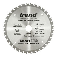 Trend Circular Saw Blade CSB/16036 CraftPro TCT 160mm 36T 20mm 26.21