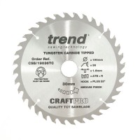 Trend Circular Saw Blade CSB/19036TC CraftPro 190mm x 36T x 30mm x 1.55mm 28.21