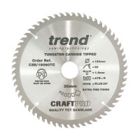 Trend Circular Saw Blade CSB/19060TC CraftPro 190mm x 60T x 30mm x 1.55mm 30.24