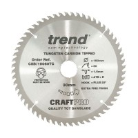 Trend Circular Saw Blade CSB/19060TC CraftPro 190mm x 60T x 30mm x 1.55mm 28.64