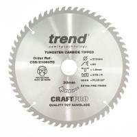 Trend Circular Saw Blade CSB/21060TC CraftPro 210mm x 60T x 30mm x 1.8mm 35.33