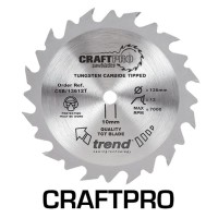 Trend Circular Saw Blade CSB/13612TA CraftPro TCT 136mm 12T 20mm Thin 20.54