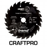 Trend Non-Stick Coated Circular Saw Blade CSB/TC19024T CraftPro TCT 190mm 24T 30mm 27.01