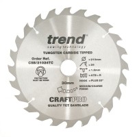 Trend Circular Saw Blade CSB/21024TC CraftPro 210mm x 24T x 30mm x 1.8mm 28.64