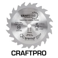 Trend Circular Saw Blade CSB/16540TB CraftPro TCT 165mm 40T 30mm Thin 23.74