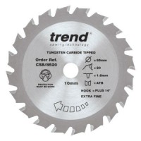 Trend Circular Saw Blade CSB/8520 CraftPro 85mm x 20T x 10mm 11.90