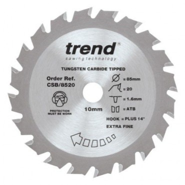 Trend Circular Saw Blade Craft Pro CSB/8520 85mm x 20T x 10mm