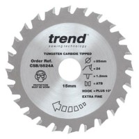 Trend Circular Saw Blade Craft Pro CSB/8524A 85mm x 24T x 15mm 12.33