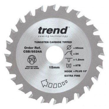 Trend Circular Saw Blade Craft Pro CSB/8524A 85mm x 24T x 15mm