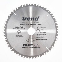 Trend Circular Saw Blade CSB/CC21660T CraftPro TCT Mitre Saw Crosscutting 216mm 60T 30mm 37.74