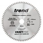 Trend Circular Saw Blade CSB/CC25072 CraftPro TCT Mitre Saw Crosscutting 250mm 72T 30mm 48.14