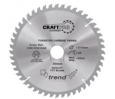 Trend Circular Saw Blade CSB/CC25424T CraftPro TCT Mitre Saw Crosscutting 254mm 24T 30mm Thin 39.00