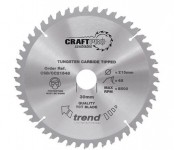 Trend Circular Saw Blade CSB/CC25460T CraftPro TCT Mitre Saw Crosscutting 254mm 60T 30mm Thin 52.45
