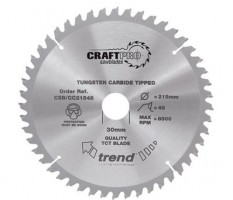 Trend Circular Saw Blade CSB/CCTC26060 CraftPro TCT Mitre Saw Crosscutting 260mm 60T 30mm 50.11