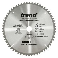 Trend Circular Saw Blade CSB/CC30560T CraftPro TCT Mitre Saw & Crosscutting 305mm 60T 30mm 49.99