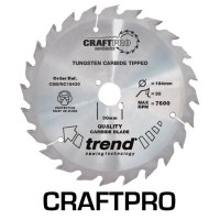 Trend Circular Saw Blade Nail Cutting CSB/NC18430A CraftPro TCT 184mm 30T 30mm 25.67