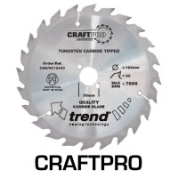 Trend Circular Saw Blade Nail Cutting CSB/NC18430A CraftPro TCT 184mm 30T 30mm 24.32