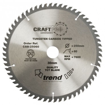 Trend Circular Saw Blade CSB/19060 CraftPro TCT 190mm 60T 30mm