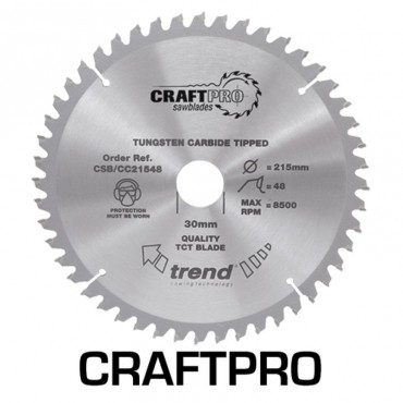 Trend Circular Saw Blade CSB/CC30578T CraftPro TCT Mitre Saw Crosscutting 305mm 78T 30mm