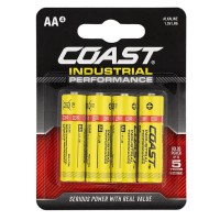 Coast Industrial Batteries Pack of 4 AA 1.48