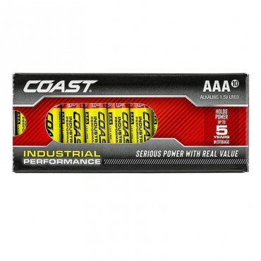Coast Industrial Batteries Pack of 10 AAA