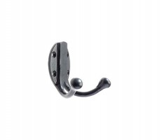 Foxcote Foundries FF71PCB Double Robe Hook Black Antique £6.72