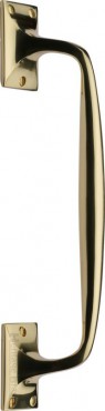 Heritage Brass Offset Pull Handle V1150.310PB 310mm Polished Brass