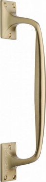 Heritage Brass Offset Pull Handle V1150.310SB 310mm Satin Brass