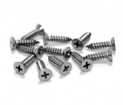 Cubicle Door Woodscrew Fixing Pack 20mm Board T171SM Grade 316 Satin Stainless