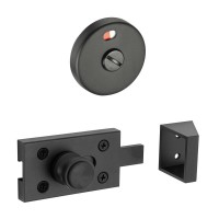 Toilet Cubicle Door Lock with Indicator T207MB Matte Black 33.10