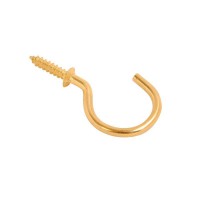 Cup Hook Brassed 25mm per pack 100 4.48