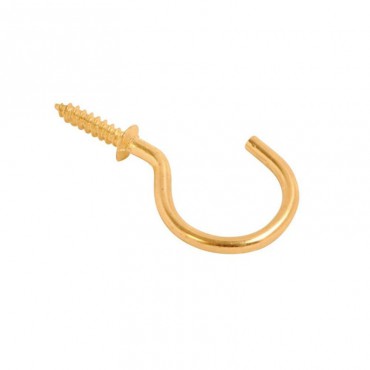 Cup Hook Brassed 25mm per pack 100