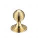 Zoo Queen Anne Ringed Cabinet Knob 25mm Polished Brass