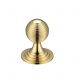 Zoo Queen Anne Ringed Cabinet Knob 25mm Polished Brass
