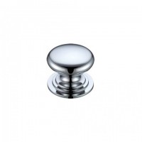 FCH01BCP 32mm Victorian Cupboard Knob Polished Chrome 4.82